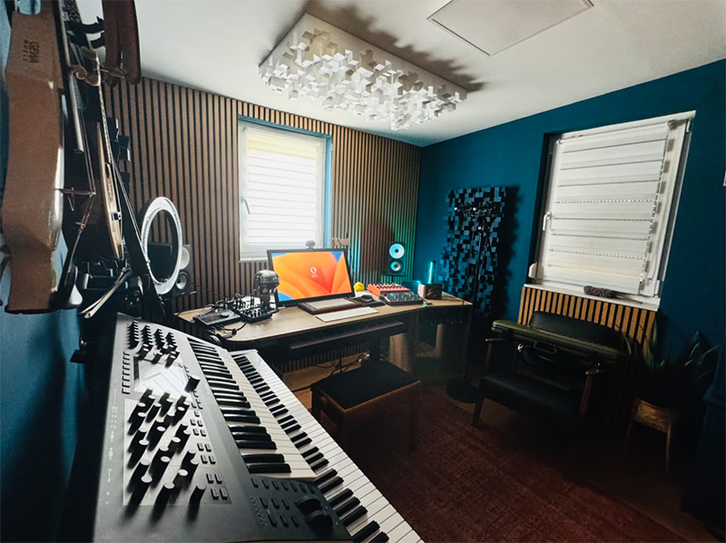 Rusanda's home studio