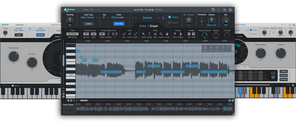 Antares Audio Technologies Auto-tune Pro X 10.3.1 Update User Interface