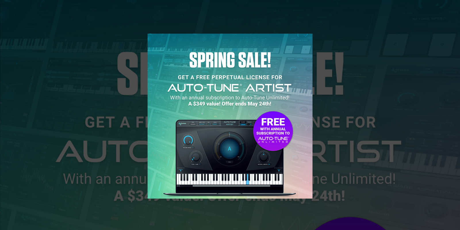 For a Limited Time Auto-tune Artist is Free With an Annual Subscription to Auto-tune Unlimited