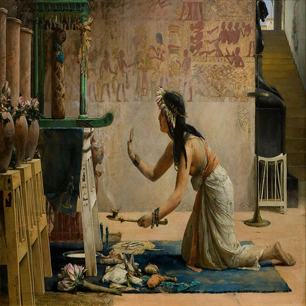 John Weguelin - The Obsequies of an Egyptian Cat - Google Art Project