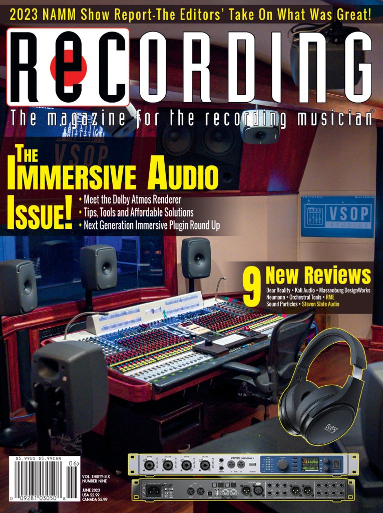 RECORDING Cover June 2023