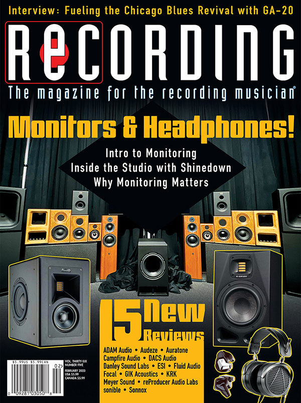 RECORDING Magazine February 2023 issue cover