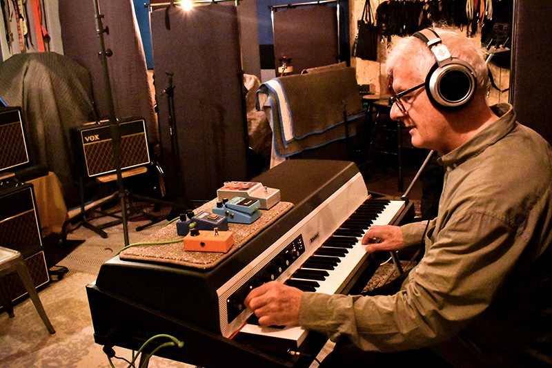 Steve Levine playing the Rhodes MK8 Piano