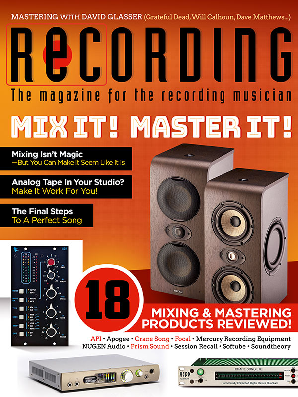 Recording Magazine Current Issue Magazine For the Recording Musician